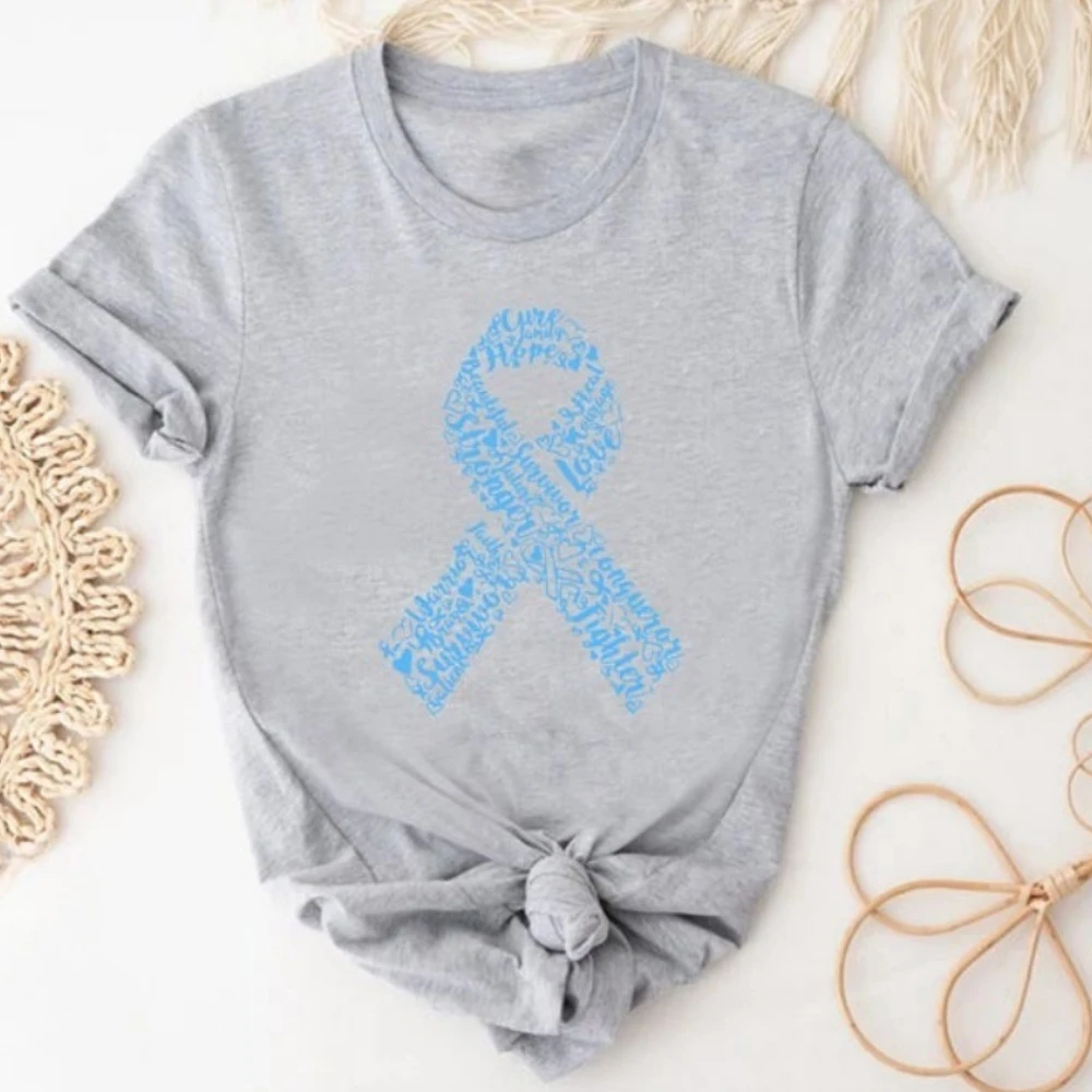 في نوفمبر نرتدي قميصًا أزرقًا للتوعية بمرض السكري قميص أزرق بشريط تي شيرت لمرضى السكري الناجي هدية للجنسين والنساء والرجال تي شيرت #3