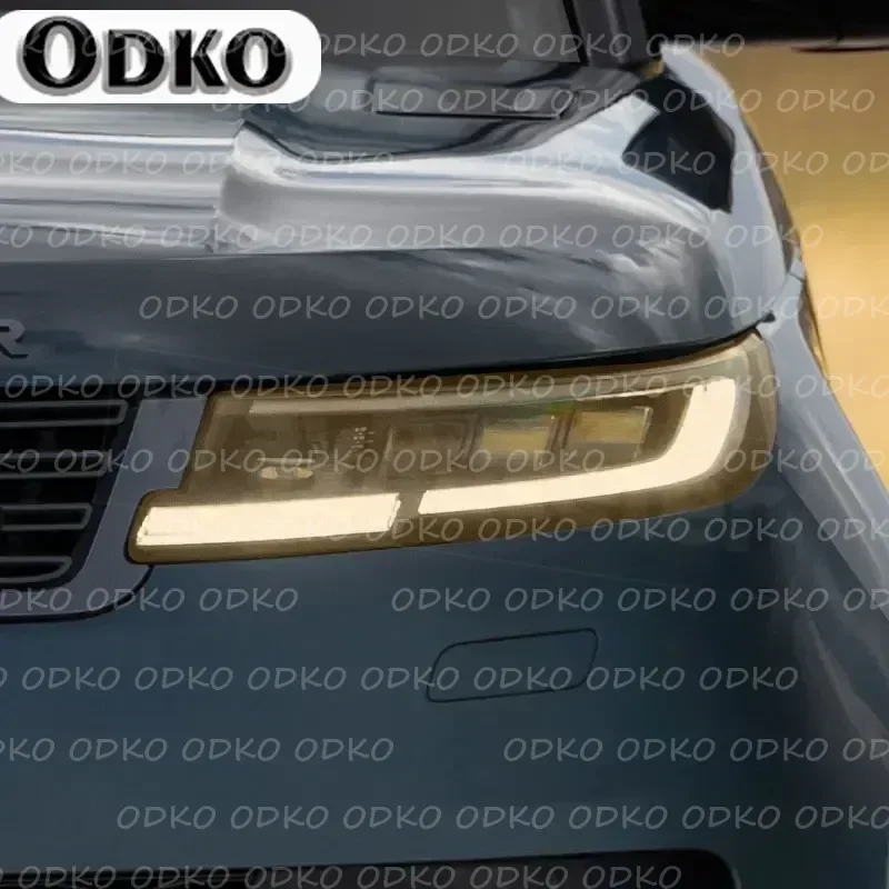 

2 Pcs Car Headlight Protective Film Transparent Smoked Black TPU Sticker For Range Rover Sport 2023 L461 Accessories