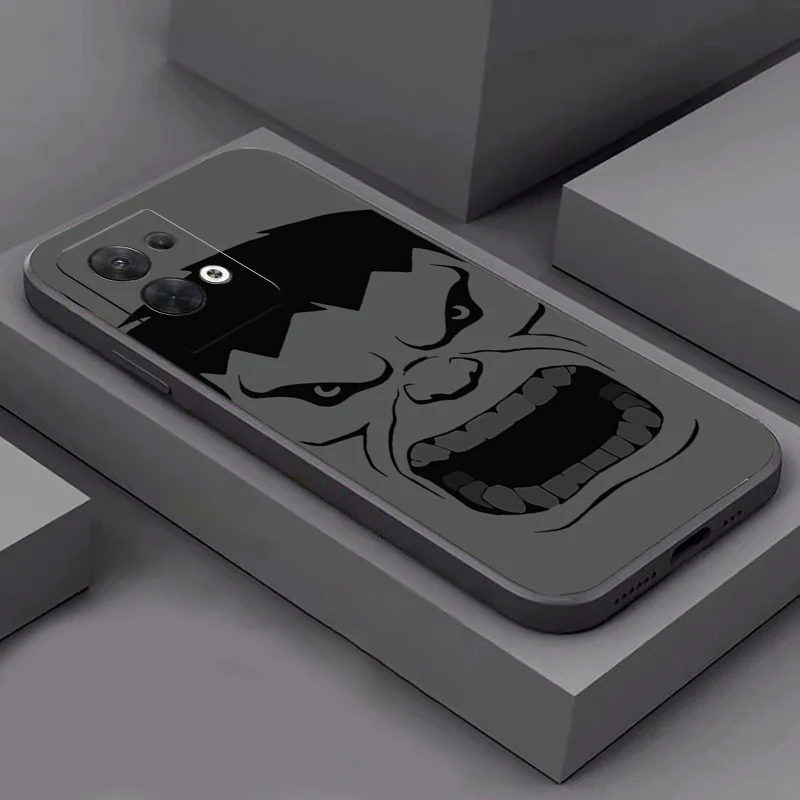 마블 헐크 베놈 로고 휴대폰 케이스, OPPO Find X6 X5 X3 Pro Lite Neo OPPO Reno 9 8 7 Pro Lite 8T 8Z 7Z 5G Funda