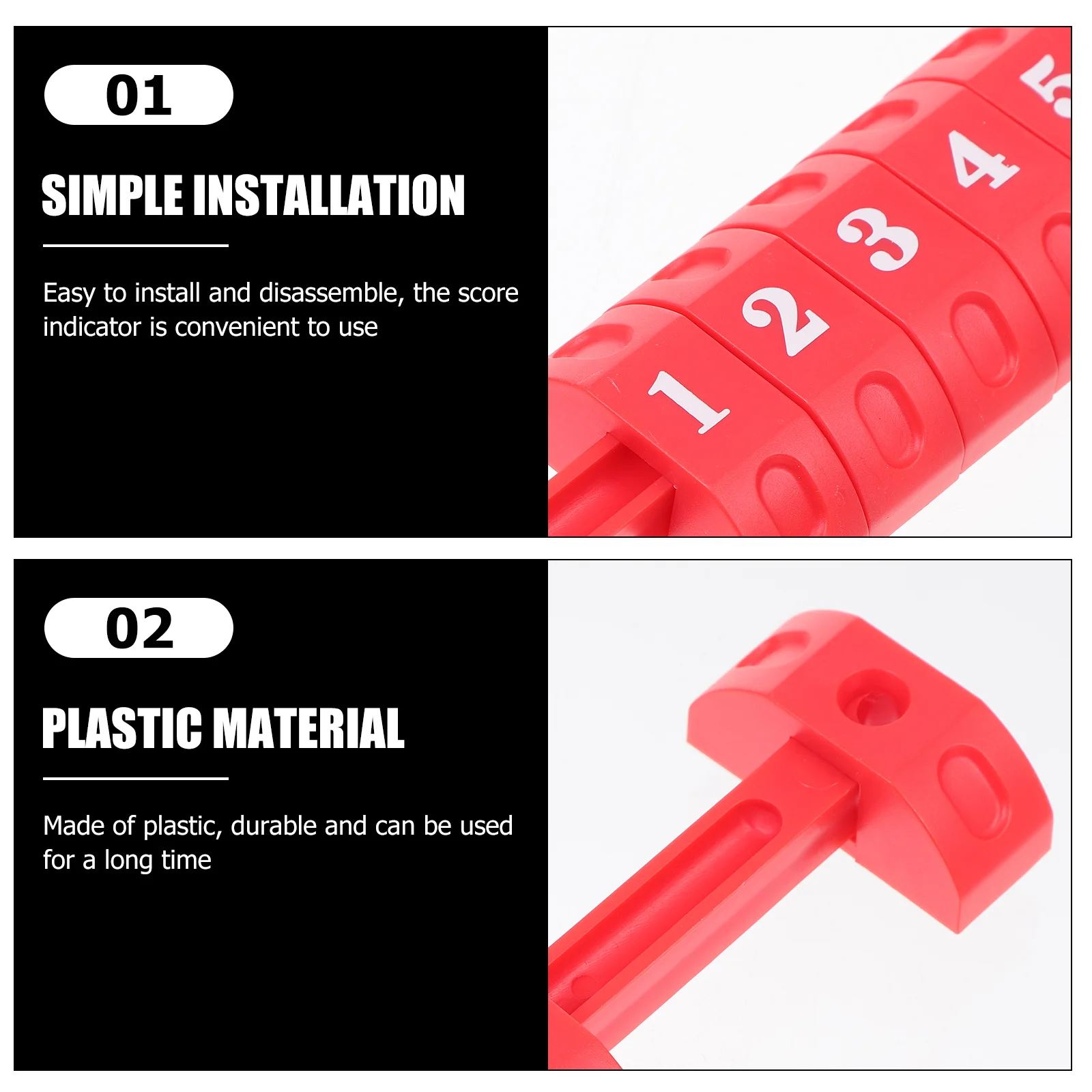 

2 шт., держатели очков для футбола, пластиковые прочные индикаторы очков для настольных футбольных игр, замена очков для футбола