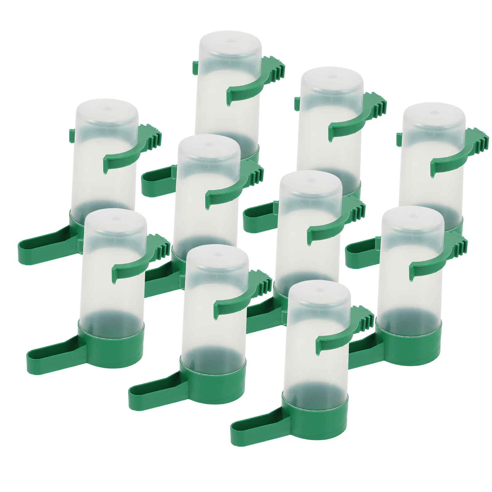 

10 Pcs Bird Waterer Self Drinker Pigeon Feeder Window Kettle Gift Supplies Plastic Parrots Cage Accessories Feeders