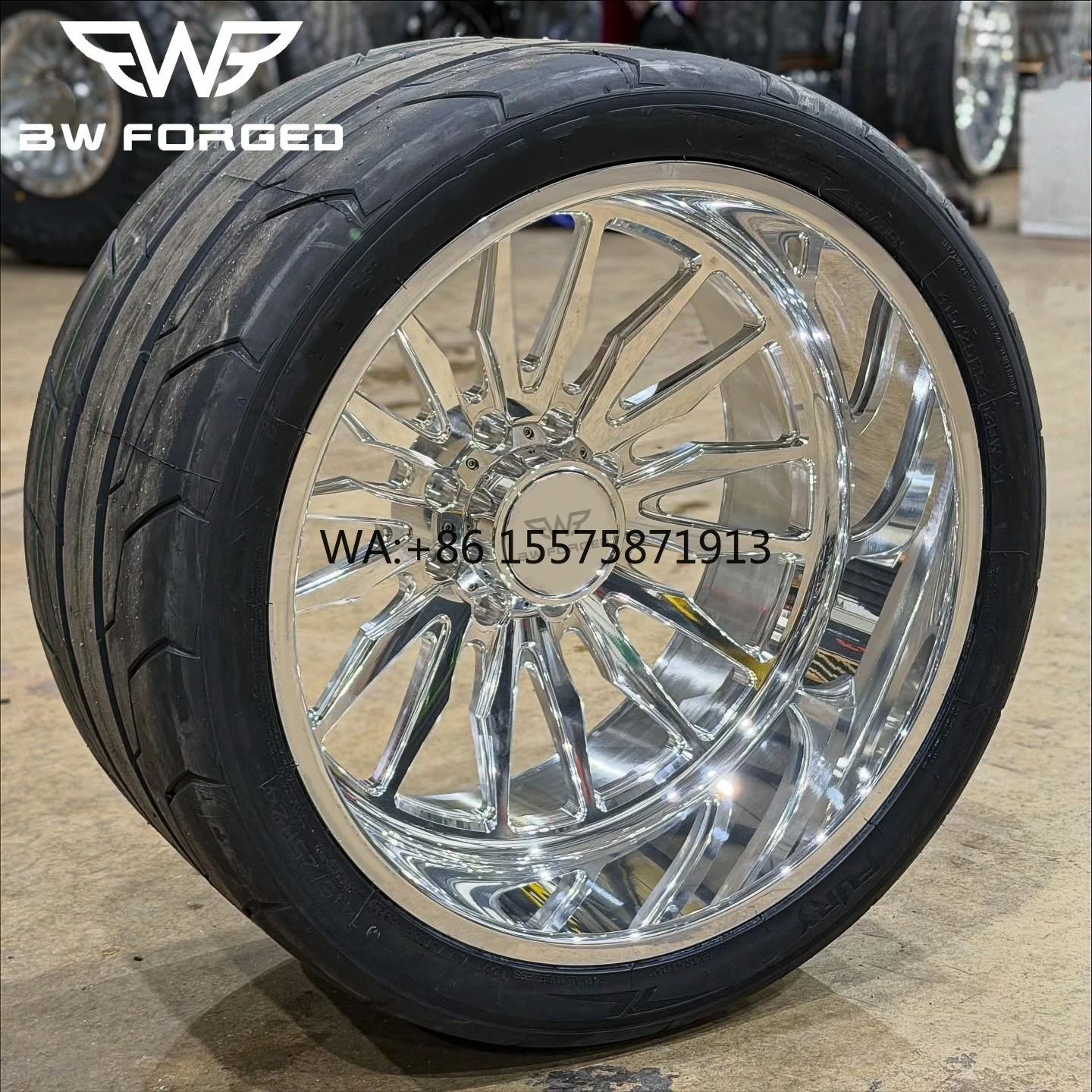 

American Force Same Type Deep Dish Polished Chrome Forged Wheel for Truck F150 F250 F350 Silverado1500 2500 3500 . 1500 2500