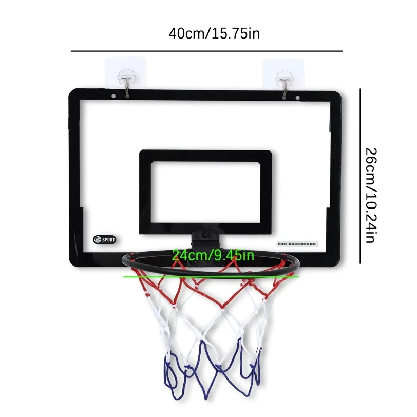 

Mini Basketball Hoop for Kids Adults Indoor Small Basketball Hoop for Door Wall Mounted and Room Shooting Ball Sport Game Set