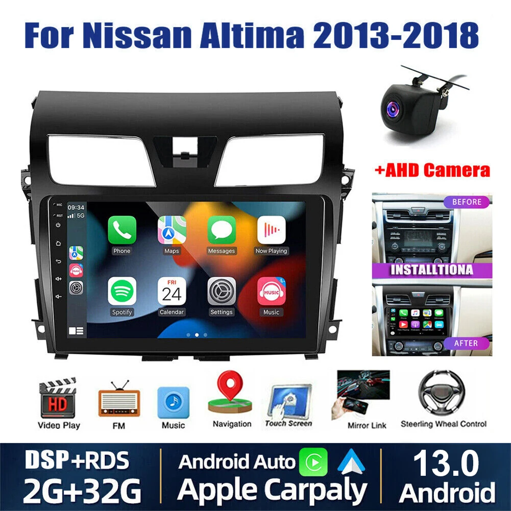 2 DIN Android Car Radio GPS for Nissan Teana 3 2013 2014 2015 Car Stereo for Nissan Altima 2016 2017 2018 Auto Radio Player