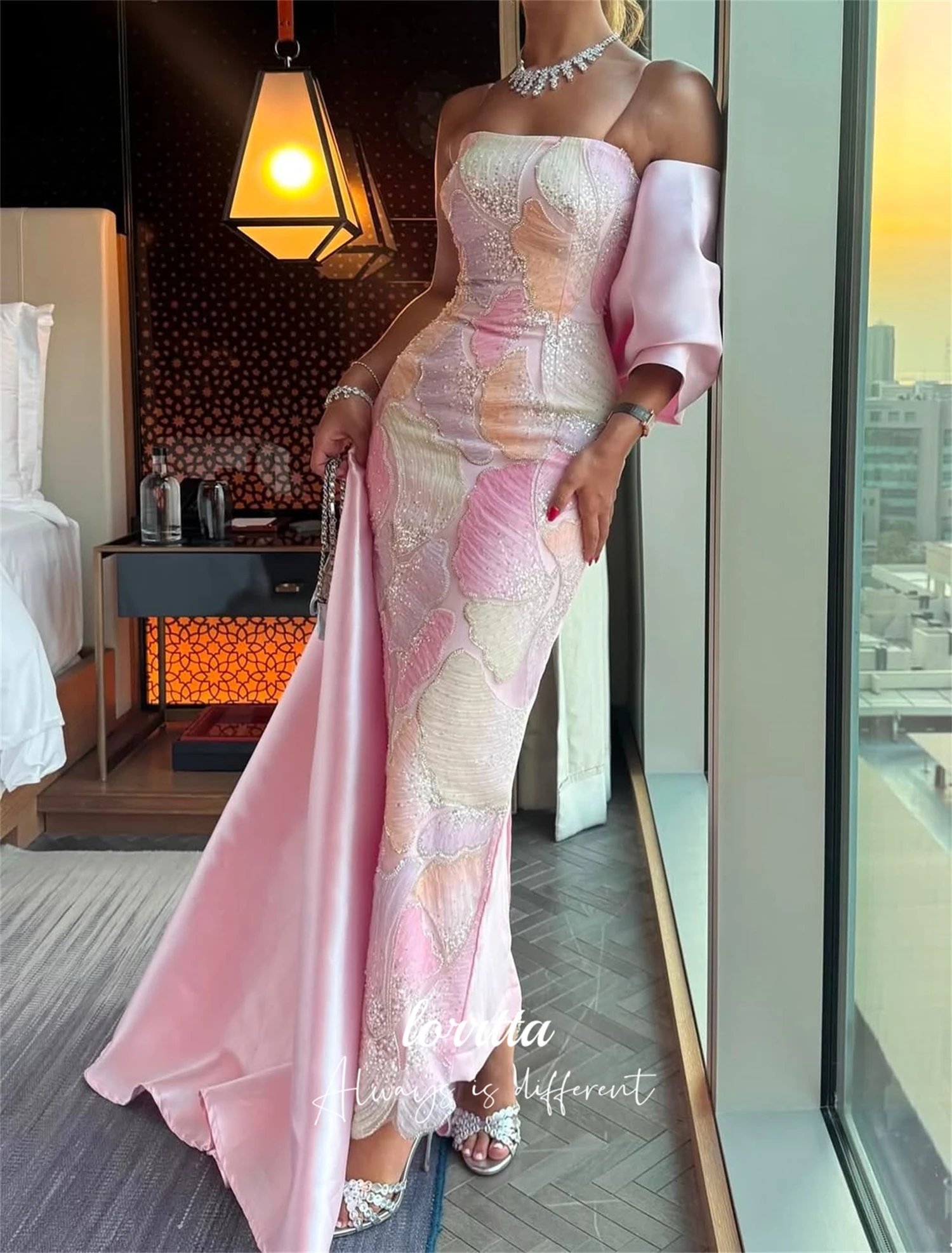 Lorrtta Robe personnalisée pour occasions spéciales Robes de soirée de luxe 2025 Femme Happy Sharon Robes Sirène فسات БmaveraRobe de bal