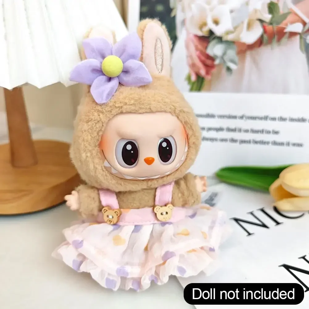 Mini Plush Doll\'S Clothes Outfit Accessories For Korea Kpop Exo Labubu V1 V2 Idol strap skirt Clothing Gift