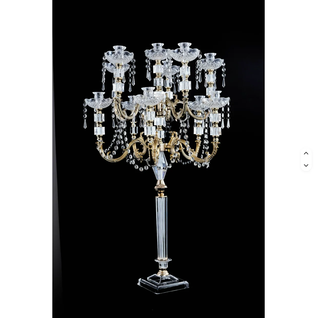 5/6/10pcs  New 9 arms Festival Wedding Party Decoration Handmade Durable Acrylic Clear Pillar Shape Candelabra Table Centerpiece