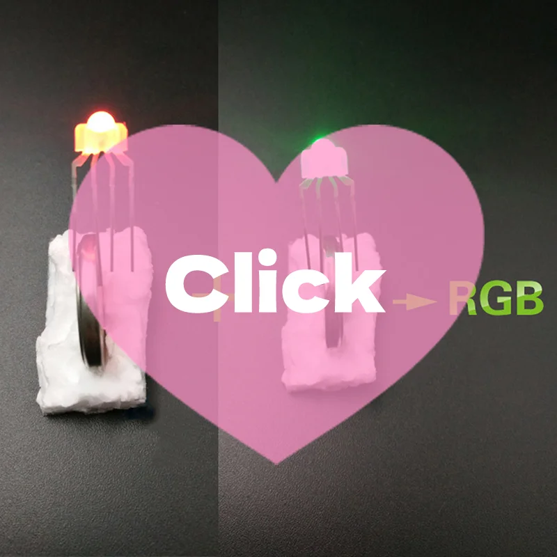 Luz de teclado mecânico RGB LED, 4 pinos, lâmpada RBG colorida para teclado kailh OTM Gateron Greetech switch keycool, 10 peças