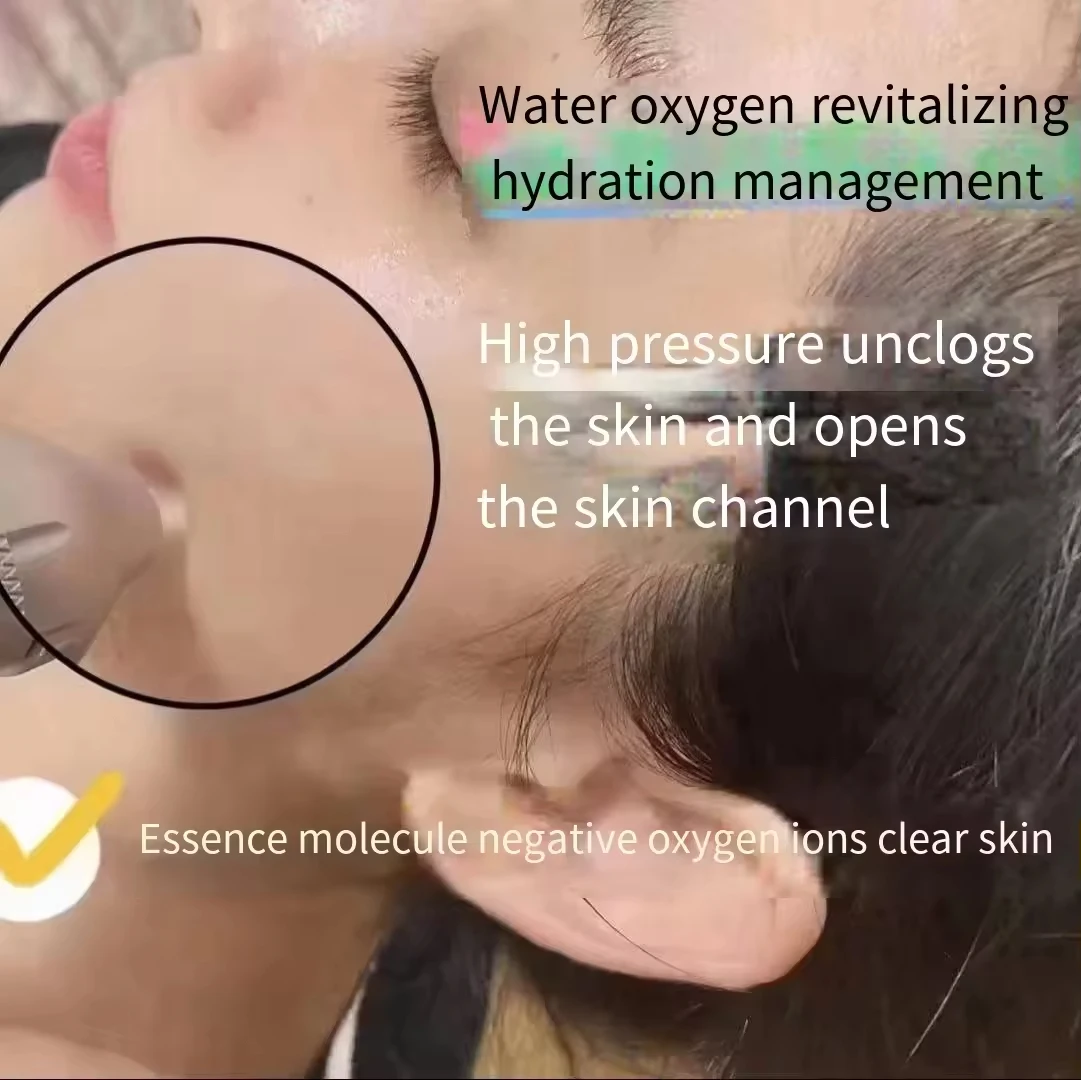 High-Pressure Jet Oxygen Water for Noninvasive Beauty Salon Instrument Injection No-Needle Jet Peel Face Skin Rejuvenation