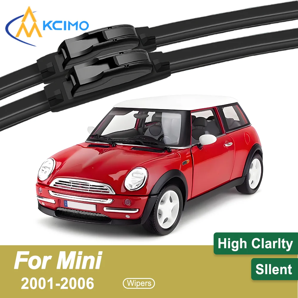 

Premium Rubber Durable Silent Windshield Wiper Blades 2pcs for Mini Cooper S Mk I R53 2001-2006 Front Wiper Blades Set