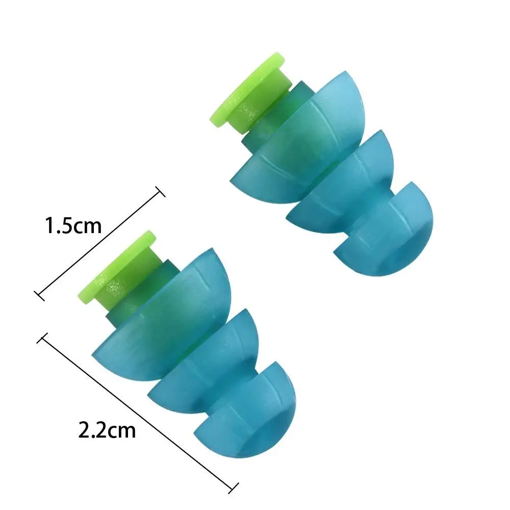 Liquid Silicone Noise Reduction Ear Plugs Waterproof Acoustic Earplugs With Carry Case Adult Sleeping Hearing Protective Tools