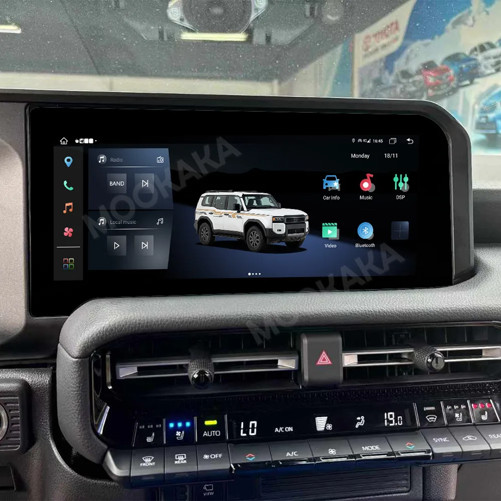 راديو اكسسوارات السيارات لتويوتا برادو 2024 أندرويد السيارات لتحديد المواقع والملاحة الوسائط المتعددة ستيريو استقبال رئيس وحدة خرائط غير متصلة بالإنترنت #1