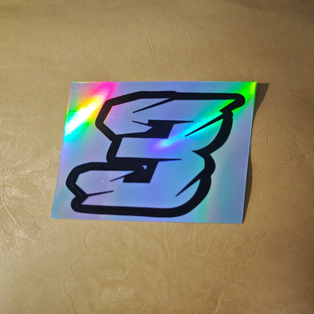 Laser Cut Digit Decal for Motorcycle – Weatherproof Tank Sticker, Wear Resistant Scooter Bike Decor Accessory