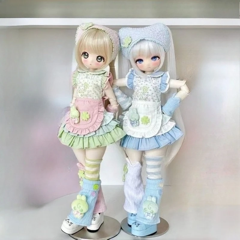

Fashion 1/4 1/6 Doll's Clothe Suit for 45/30cm Bjd Doll Cute Skirt Girl Toys Dress Up Play House Gift Doll Accessories, No Doll