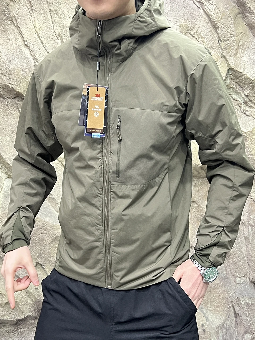 جديد ثلجي الرجال في الهواء الطلق الدافئة القطن Jaet الشباب Faion الوقوف صالح طويل Sve معطف مقنع العصرية شتاء غير رسمي وصول جديد