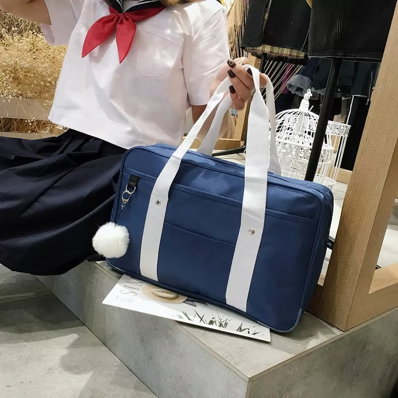 Japanese College Student Bags School Bag JK Commuter Bag Briefcase Anime Cospaly Costume Shoulder Tote Bags Messenger Handbags