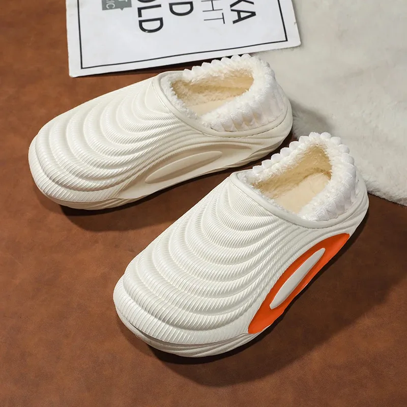 Nuovo inverno uomo donna pantofole di cotone calde appartamenti di peluche scarpe calde per interni ed esterni uomo antiscivolo pantofole di cotone per camera da letto di casa