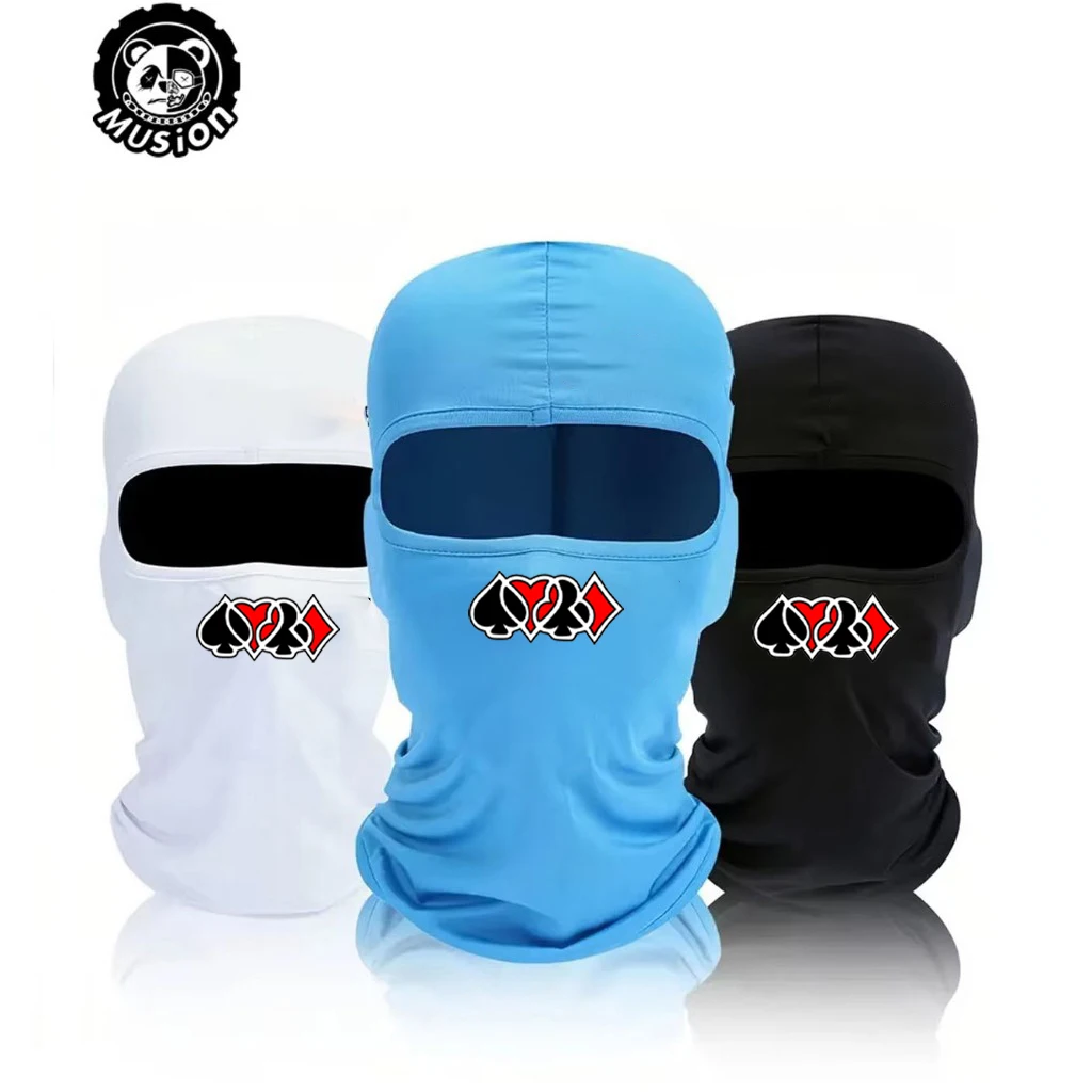 Musion Full Face Balaclava poker cards  Print Motorcycle Rid
