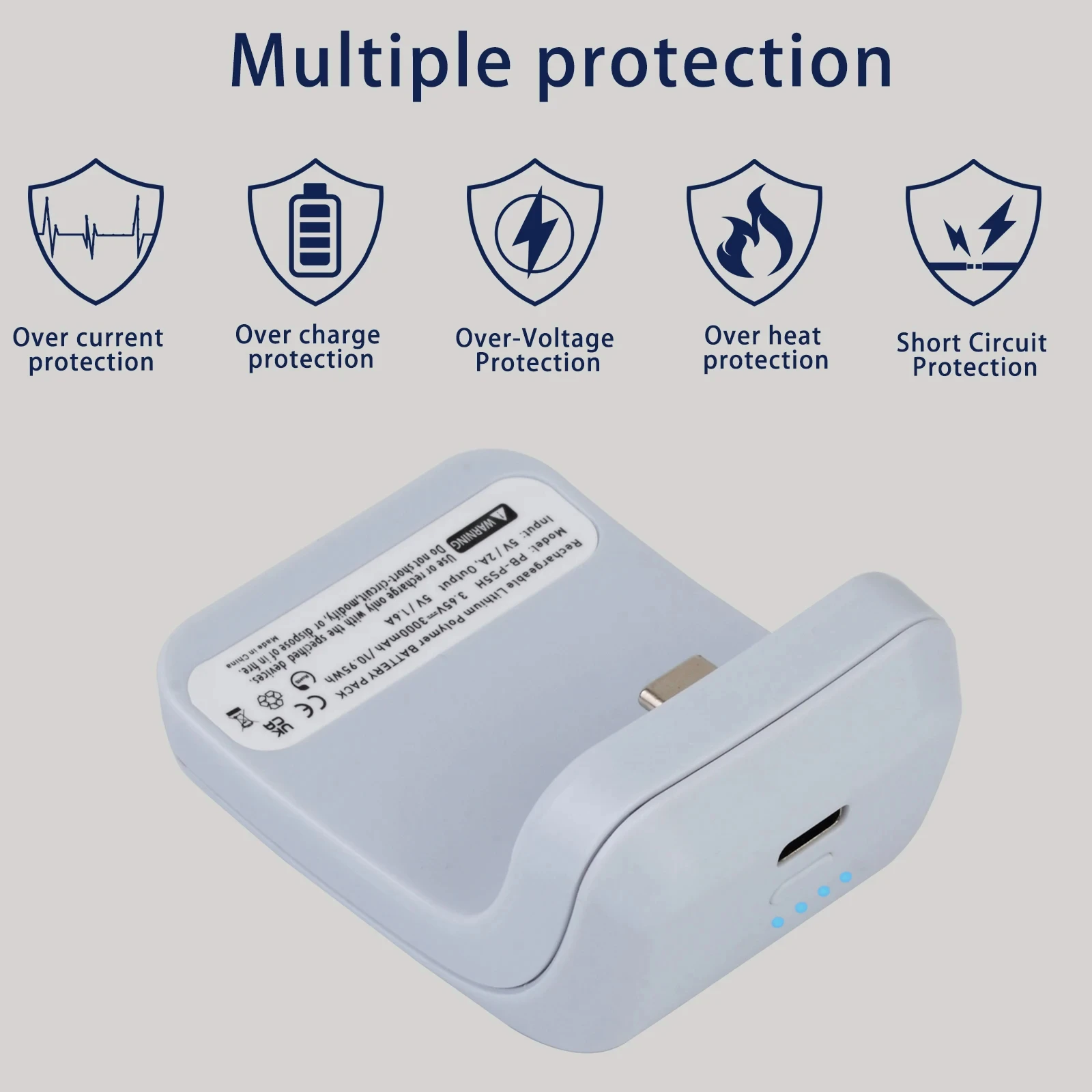 

3000mAh External Battery Pack for Sony PS5 DualSense/PS5 Elite Wireless Gamepad Gaming Accessories