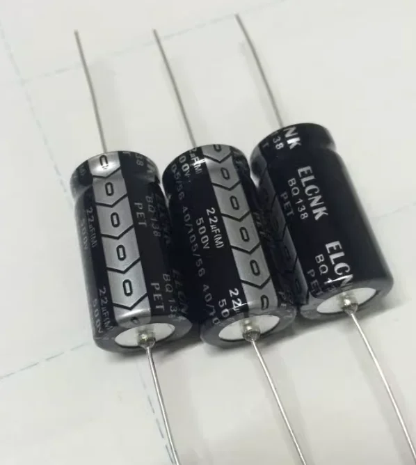 Wholesale and retail 5pc 500V 22uf 105C long copper leads Axial Electrolytic Capacitor audio amps free shipping