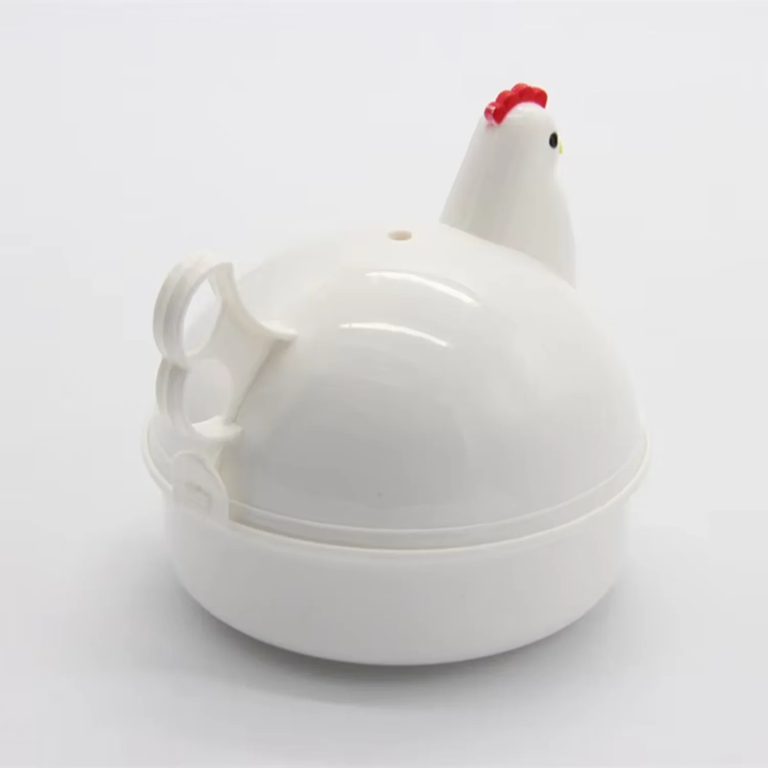 Kitchen Egg Timer Chicken Shape Microwave 4 Egg Boiler Cooker, Portable Kitchen Cooking Homes Timer, Homes