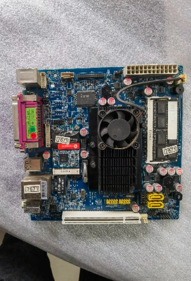 Atom D525 Industrial Motherboard M‑C6LA 24PIN Power Supply With MSATA PCI Slot For POS Cash Register Kiosk