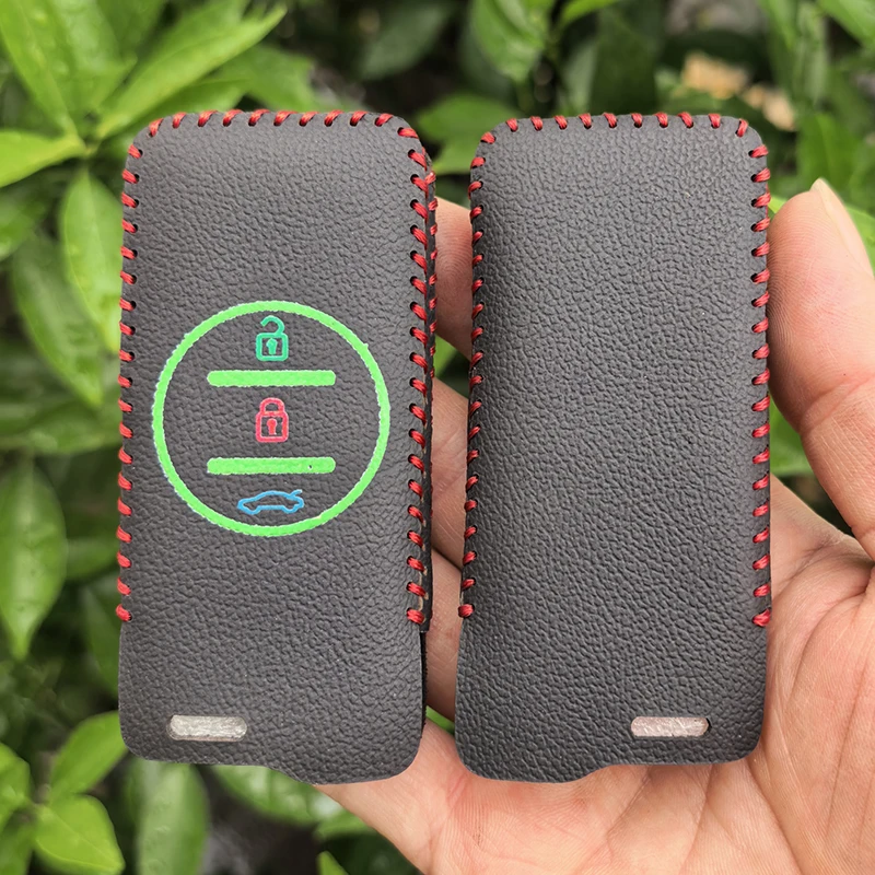 3 Buttons Leather Car Key Case Cover Car Key Protector Shell Fob for Chery Tiggo 8 Pro Tiggo 8plus New 5 Plus 7pro Omoda 5