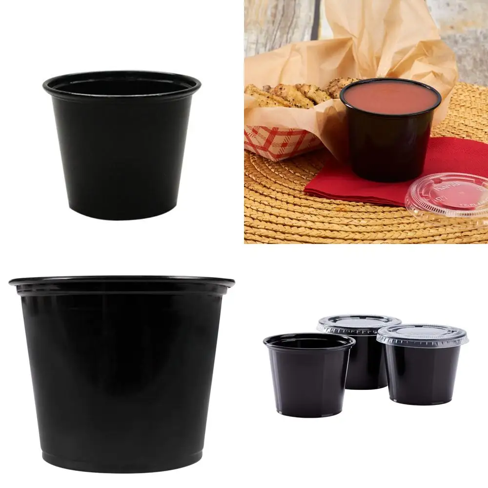 

Черные пластиковые порционные стаканчики емкостью 5,5 унции, упаковка 2500 шт.