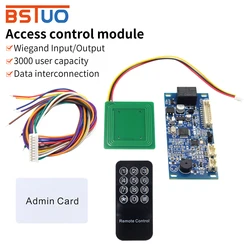 Embedded Access Controller Intercom Building Module DC 10-24V 13.56Mhz 125Khz RFID IC ID With Wg26 In out NO/NC/ COM interfaces