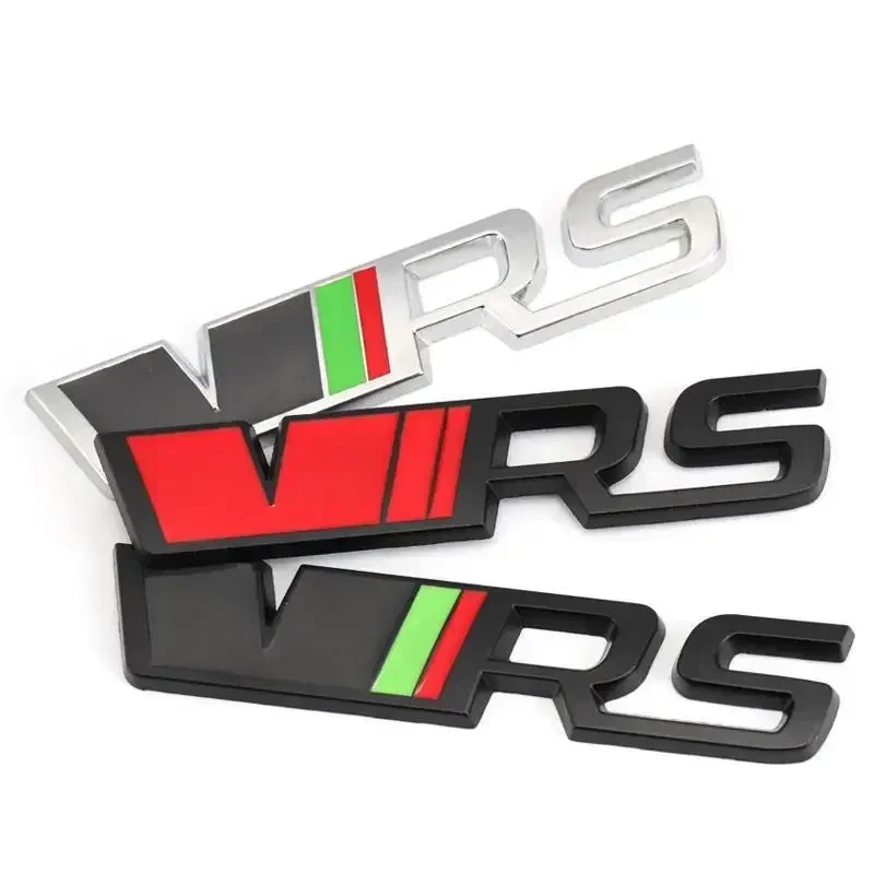 3D Metal Logo VRS Front Grille Rear Boot Trunk Emblem Badge Sticker Decals for Octavia 2 3 Kamiq Karoq RS Superb Fabia