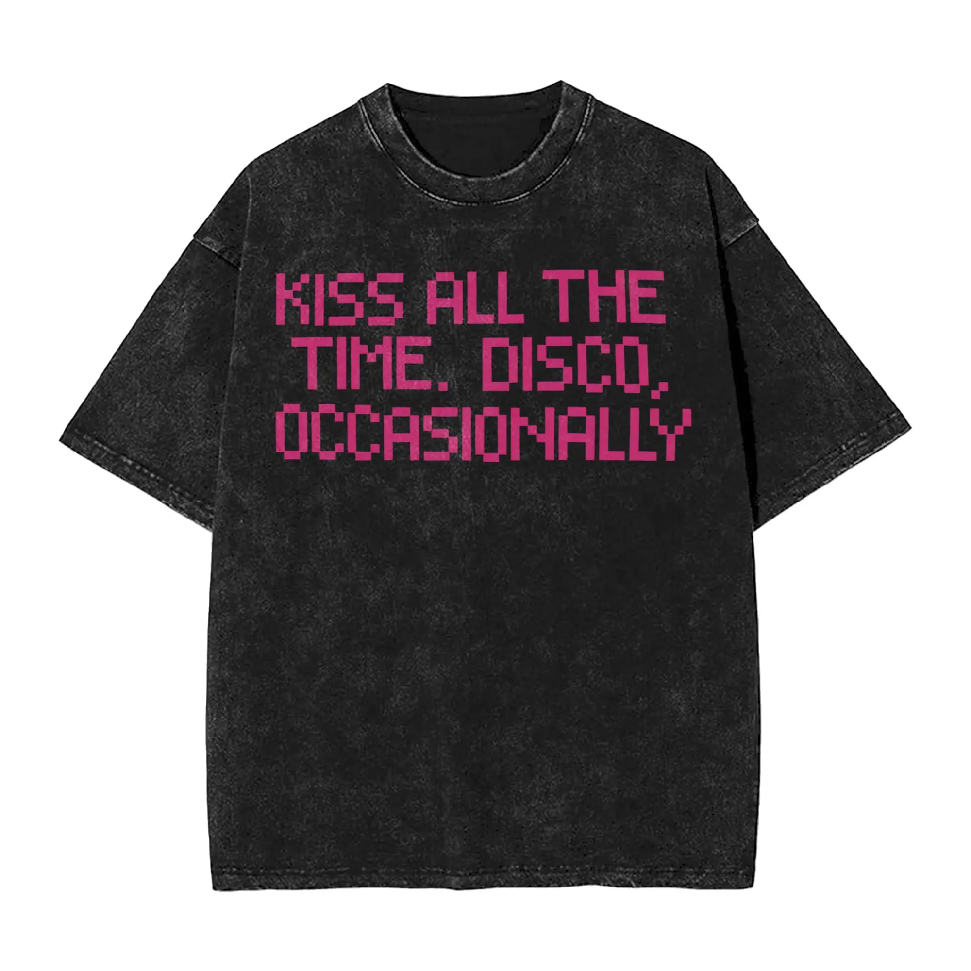 

Kiss All the Time T Shirts for Men 100% Cotton Funny T-Shirt Round Collar Harrys Styles 2026 New Album Tees Short Sleeve