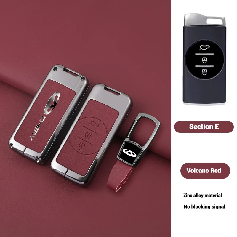 Zinc Alloy Car Key Case Cover For Chery Tiggo 7 pro 8 Pro Exeed Tiggo 2 3x Arrizo 5 Pro Gx 5x EQ7 Tiggo 4 Shell Holder Accessory
