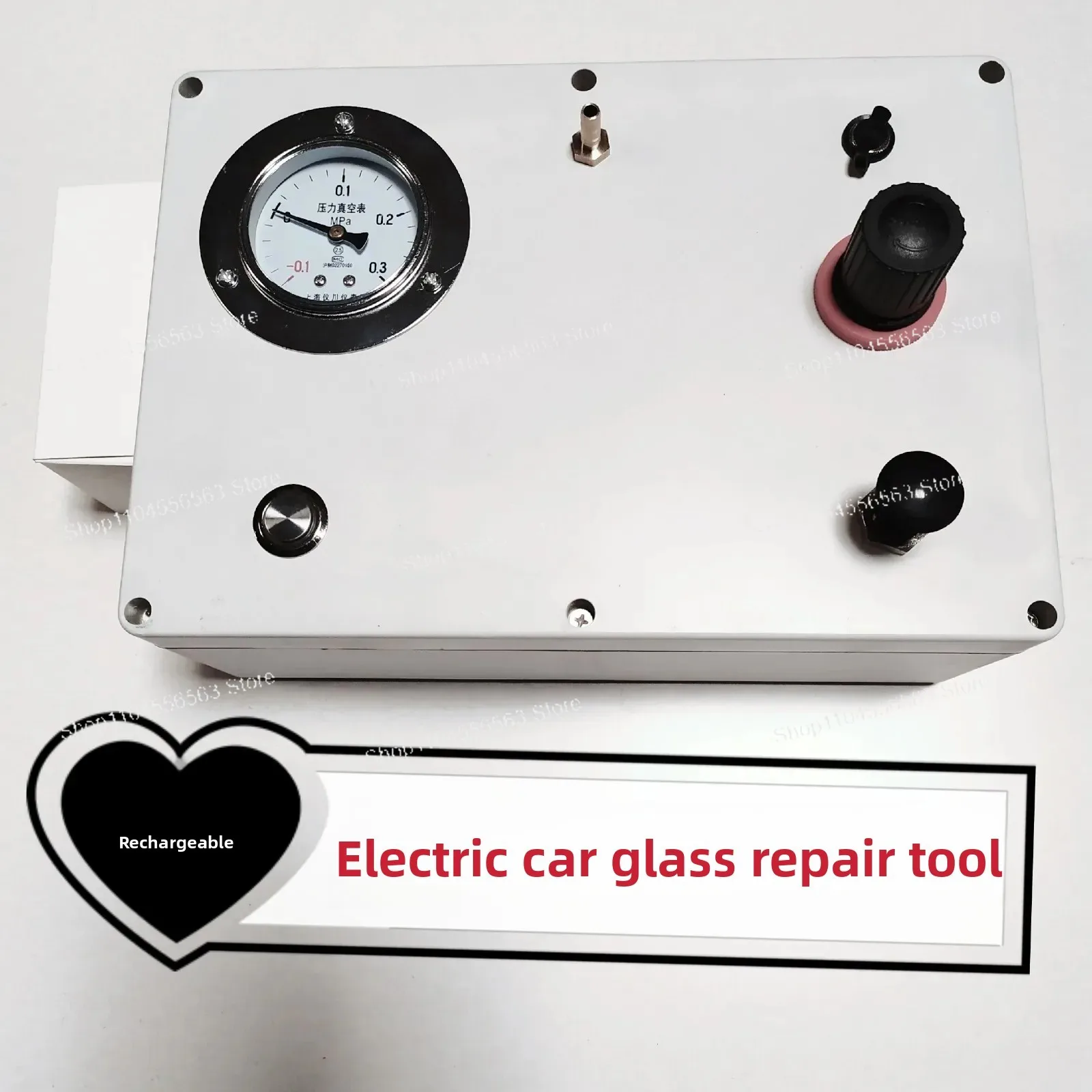 Car Glass Repair Tool Kit Con-rex Crack Glue Injection Tool Vacuum & Pressure Pump One-Button Switch Rechargeable