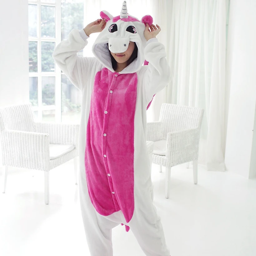 

Animal Kigurumi Costume Halloween Onesie for Women Men Adult Pyjamas Unicorn Purple Cartoon Pajama Cosplay Party Homewear