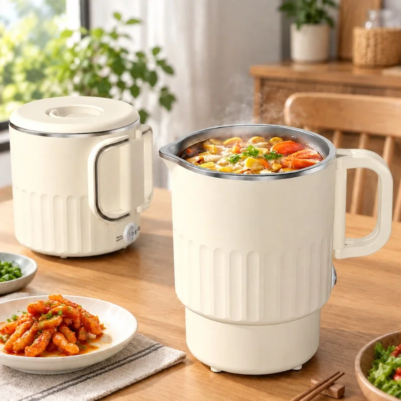 electric-stainless-steel-kettle-1000ml-with-steaming-rack-compact-design-for-travel-office-and-household