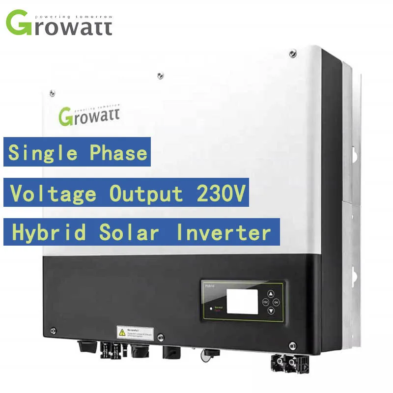 

Growatt 6000W Sph 5000Tl Bl Up Single Phase Inverter 48V Battery For Solar Hybrid Energy System