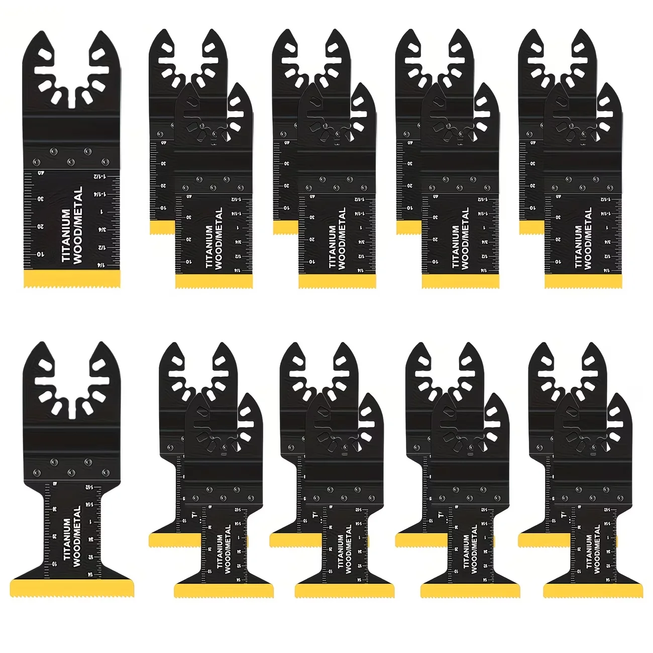 Titanium Oscillating Saw Blades Kits, Metal Cutting,Multitool, Fit Dewalt Bosch Worx, Milwaukee