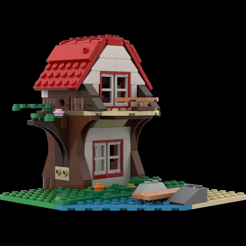 

136pcs MOC Built-In Treehouse Building Blocks Christmas Gift creative Master Series Collector Edition Model