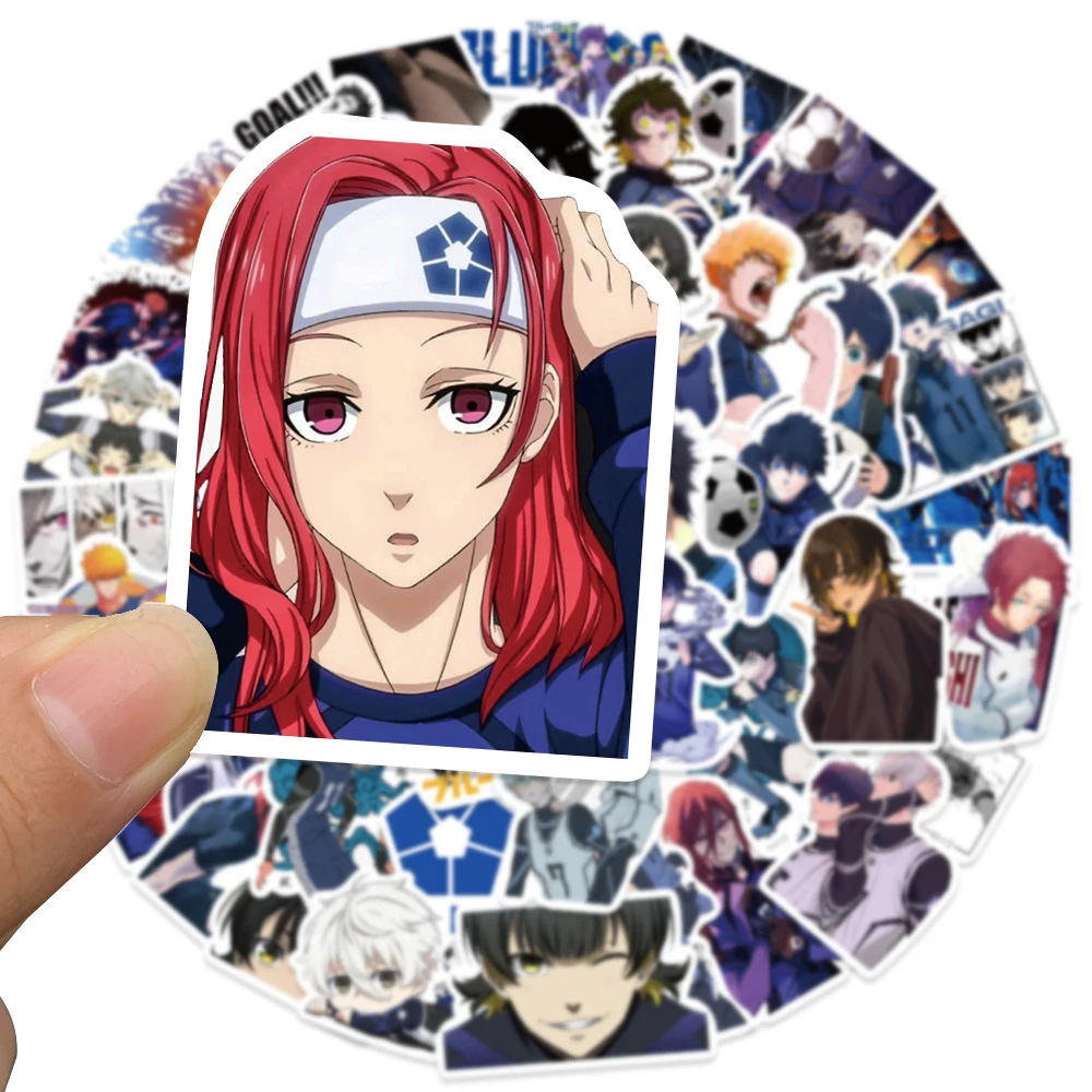 10/30/50pcs Cool Nagi Bachira Blue Lock Stickers Isagi Chigiri Anime Sticker Waterproof Suitcase Luggage Notebook Shidou Decals