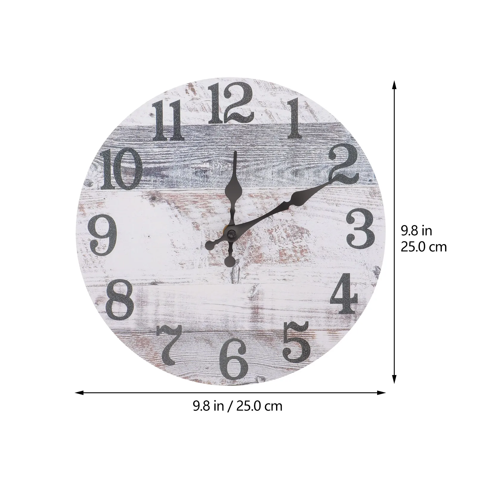 

Digital Wall Clock 10 Inches Silent Non Ticking MDF Material Living Room Decorative Stylish Bedroom Home Hanging Clock Plastic