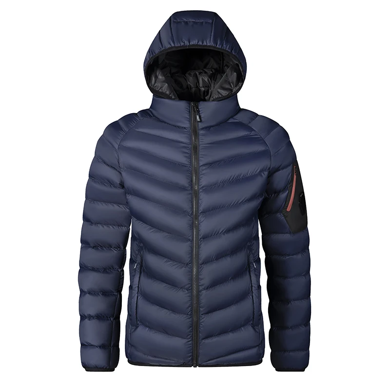 Men Winter Brand Warm Fleece Thick Jacket Parkas Coat Men New Autumn Windproof Detachable Hat Zipper Pocket Parkas Jacket Men