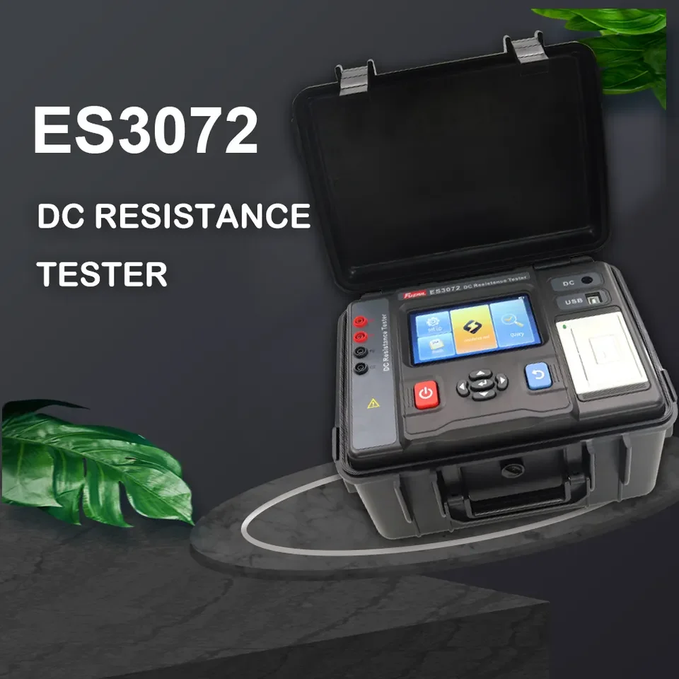 

ES3072 ES3070 Handheld DC Transformer Winding Resistance Tester Micro Ohm Meter Grounding Continuity Detector Measurement Range