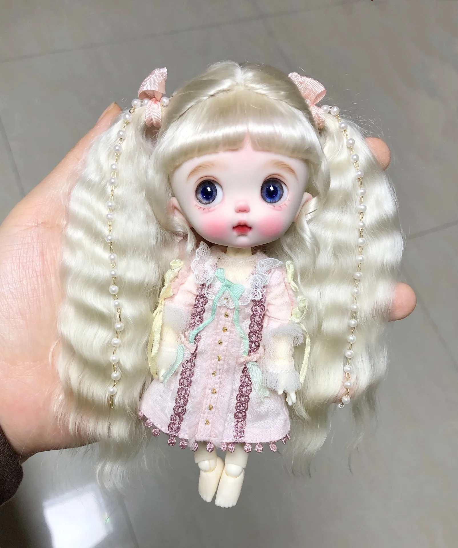 

OB11 doll hair hard head shell wig mohair free shipping