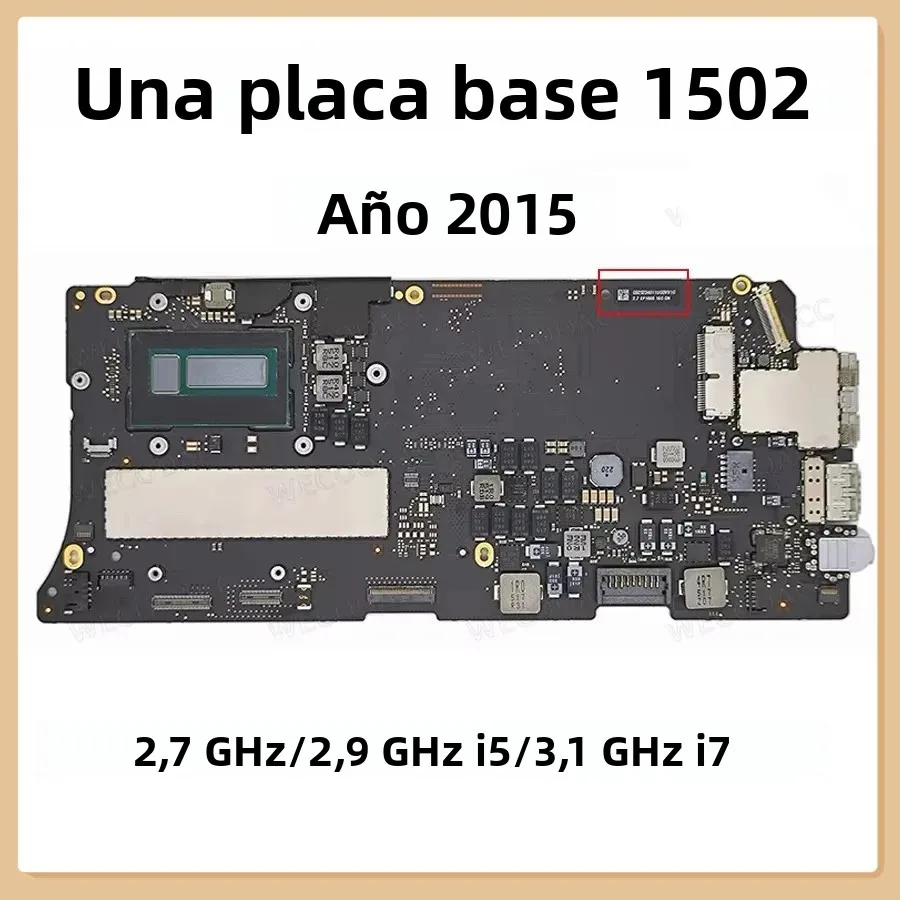 Placa base Original a1502 para macbook pro retina 13 "placa lógica a1502 2015 años 820-4924-a 2,7 GHz 2,7 GHz i5 3,1 GHz i7 8G 16GB