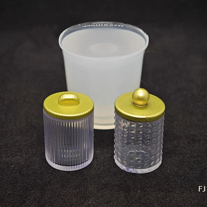 [YU]1 Set Dollhouse Food And Play Jar Silicone Mold UV Epoxy Turnover Mold Doll Accessories Toy Scene Decoration