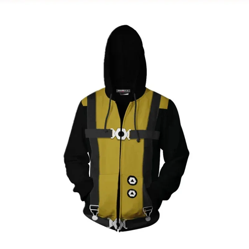 엑스맨 울버린 코스프레 의상 3D 후드티 스웨트셔츠 엑스맨 재킷 스트릿웨어 지퍼 긴팔 옷 로건 하울렛