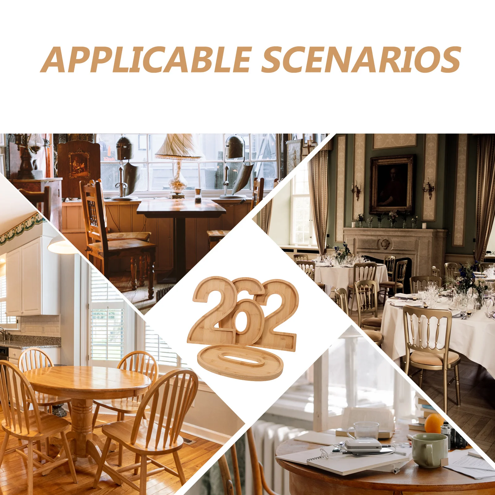 4 قطعة صينية تقديم الوجبات الخفيفة الخشبية 2026 أطباق على شكل أرقام للعام الجديد حفلة التخرج عطلة الجبن مجلس بوفيه العرض #5