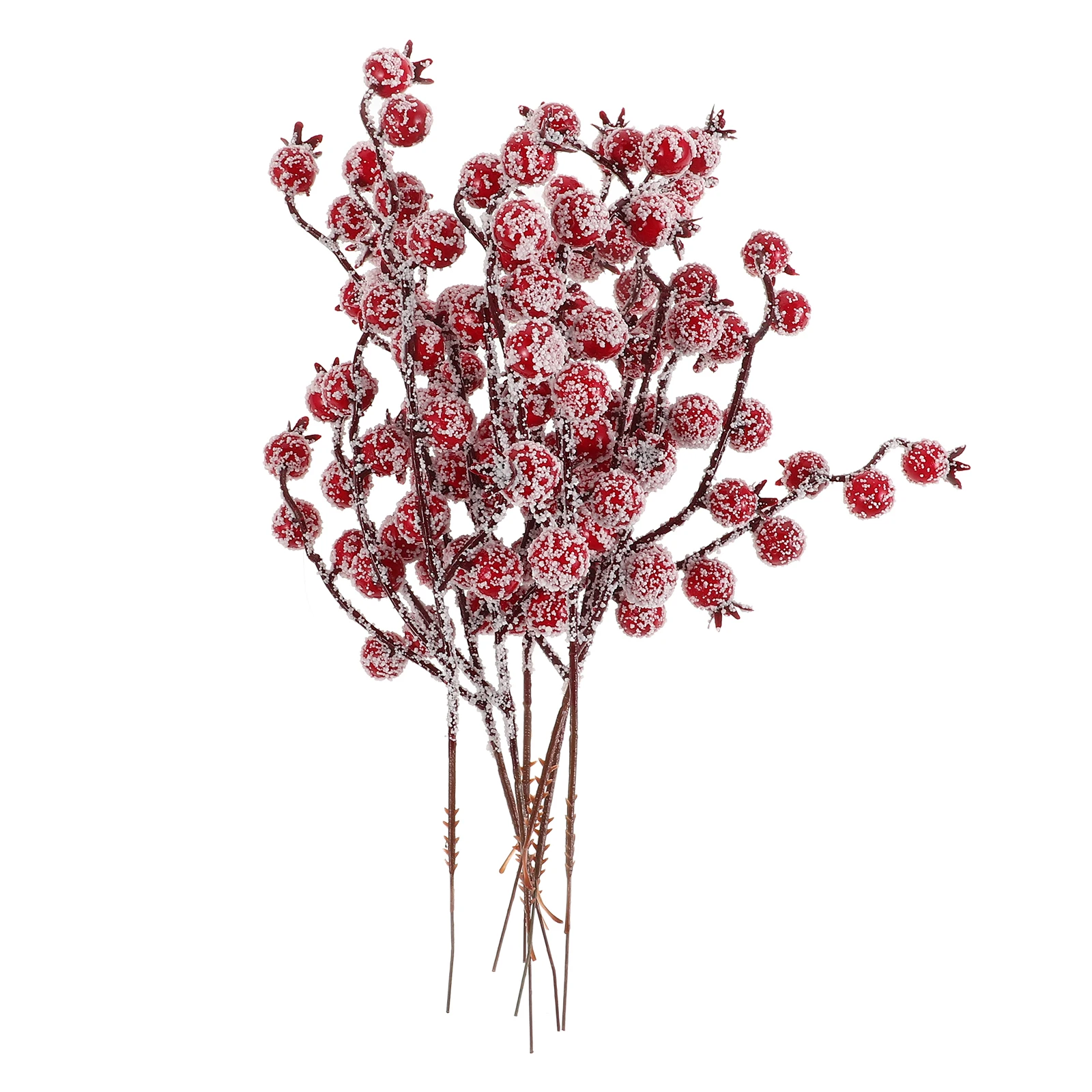 

15pcs Artificial Red Berries Christmas Decorations High Realism Bright ColorFlowers for Tree Home Holiday