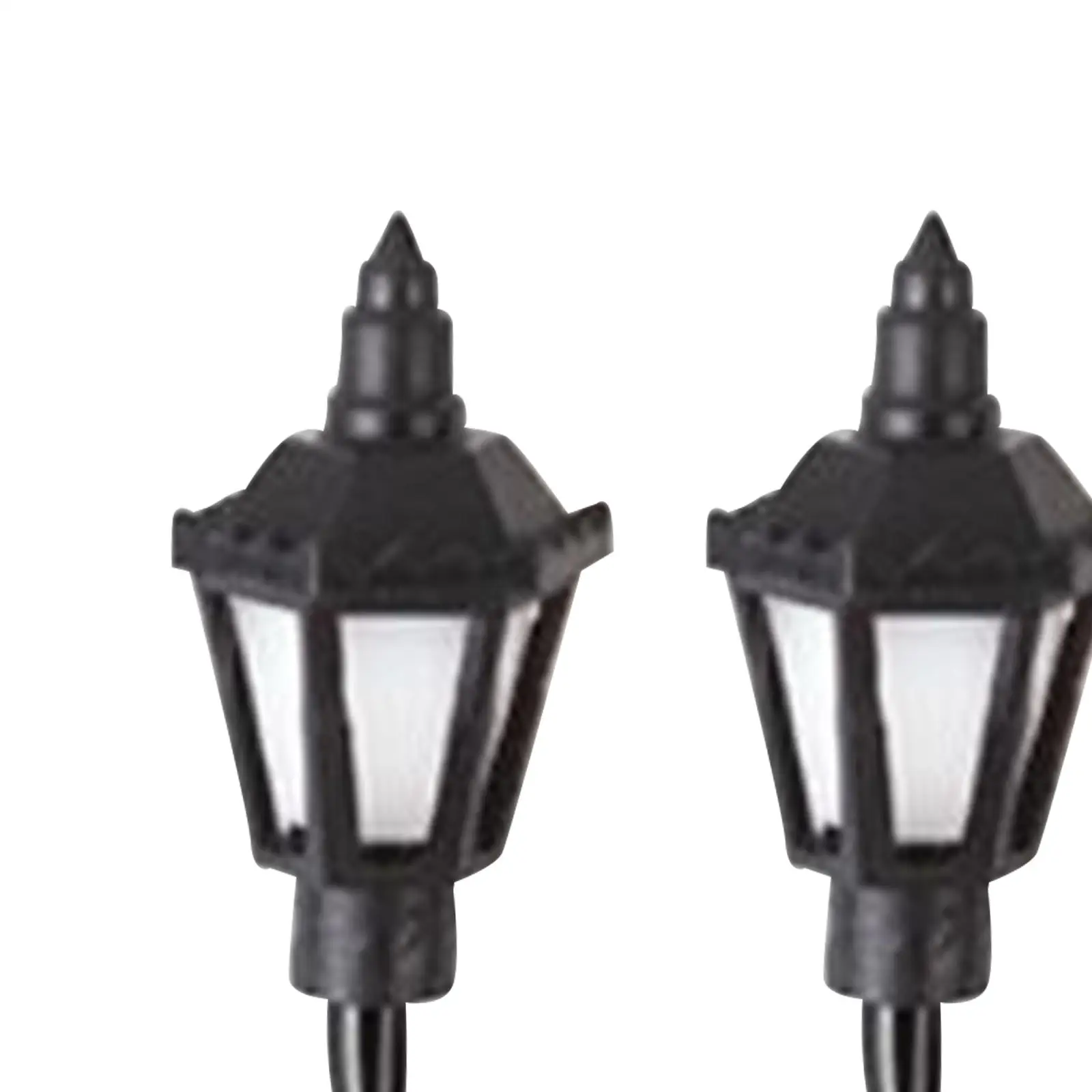 Mini lampadaire l'inventaire, modèle de lampes de chemin de fer, accessoire de jouet, 1:87, 10 pièces