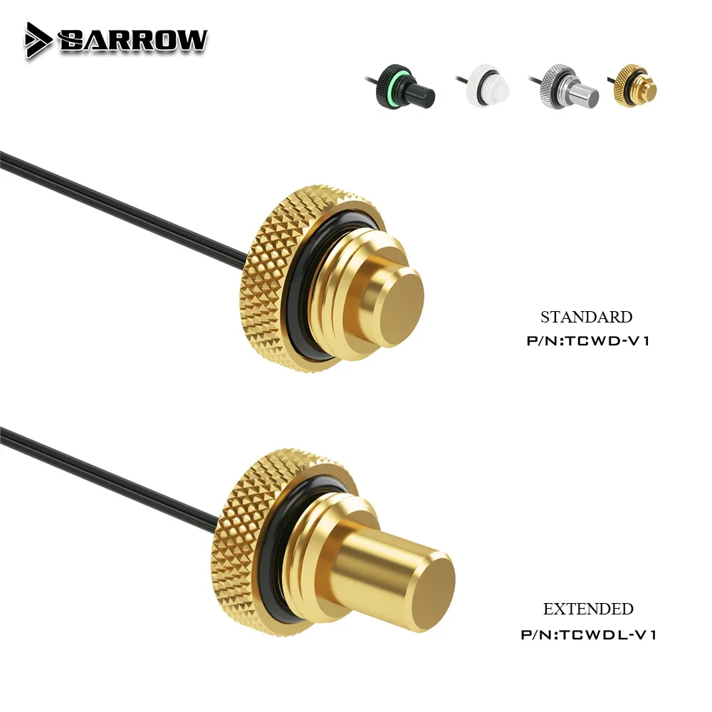 

Barrow TCWD-V1 G1/4 ''10K температурная уплотнительная заглушка для остановки воды, аксессуары, стандартный удлиненный фитинг для ПК с водяным охлаждением